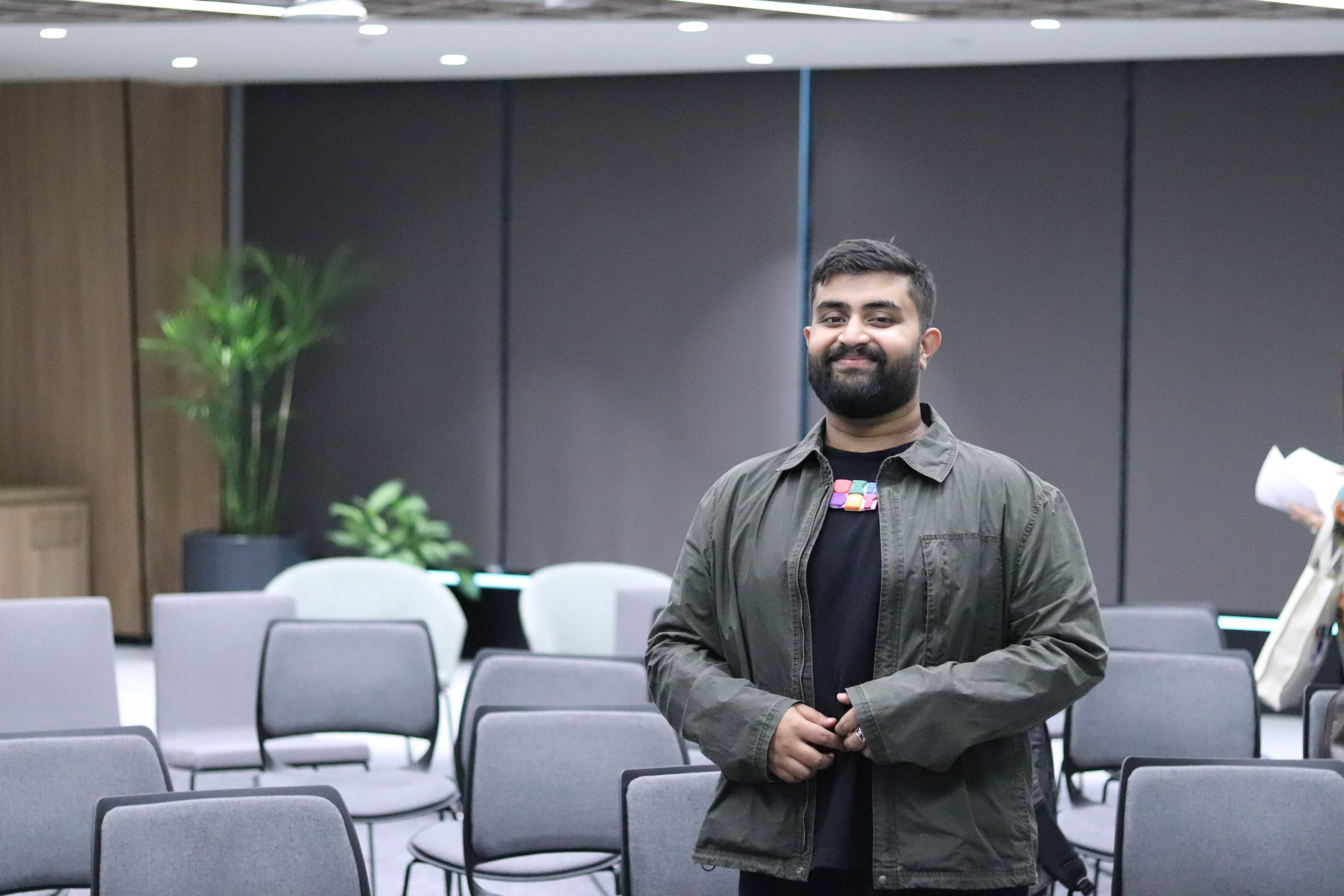 Eemon Roy at a Microsoft event