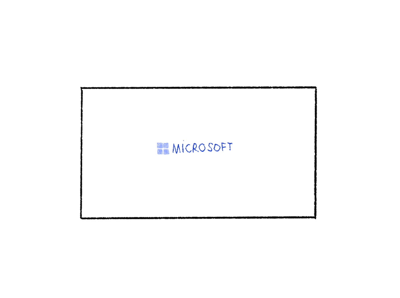 The Microsoft wordmark in the final storyboard frame.
